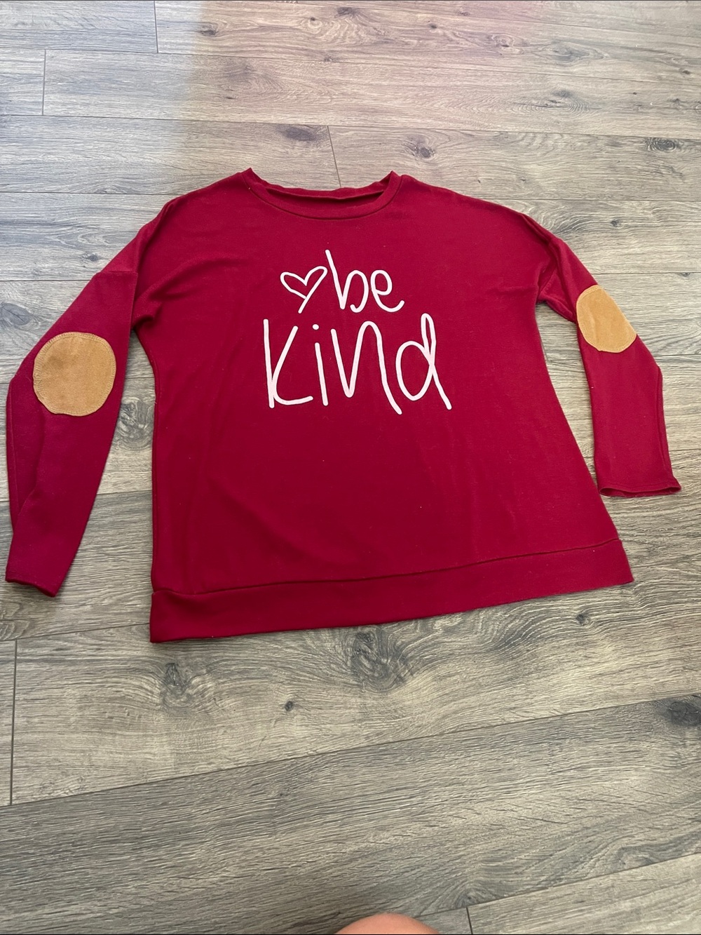 Be Kind Graphic Tee in Deep Red